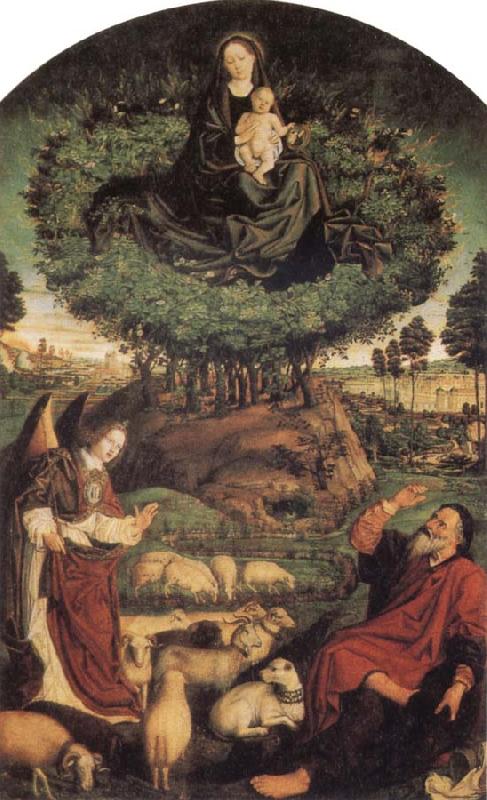 Nicolas Froment Moses and the Burning Bush France oil painting art